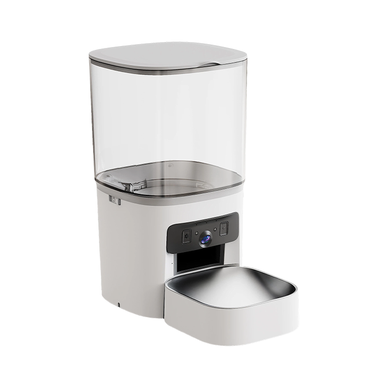 MAS-3007 Dual-Lens Smart Pet Feeder with 6L Transparent Hopper
