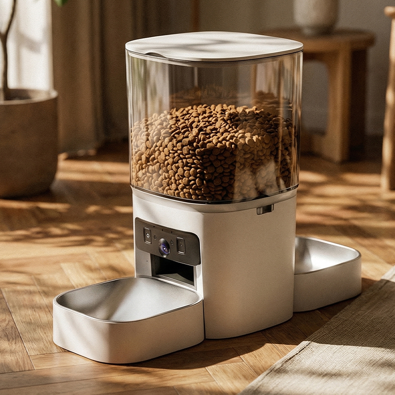 MAS-3007 Dual-Lens Smart Pet Feeder with 6L Transparent Hopper MAS-3007 Dual-Lens Smart Pet Feeder with 6L Transparent Hopper