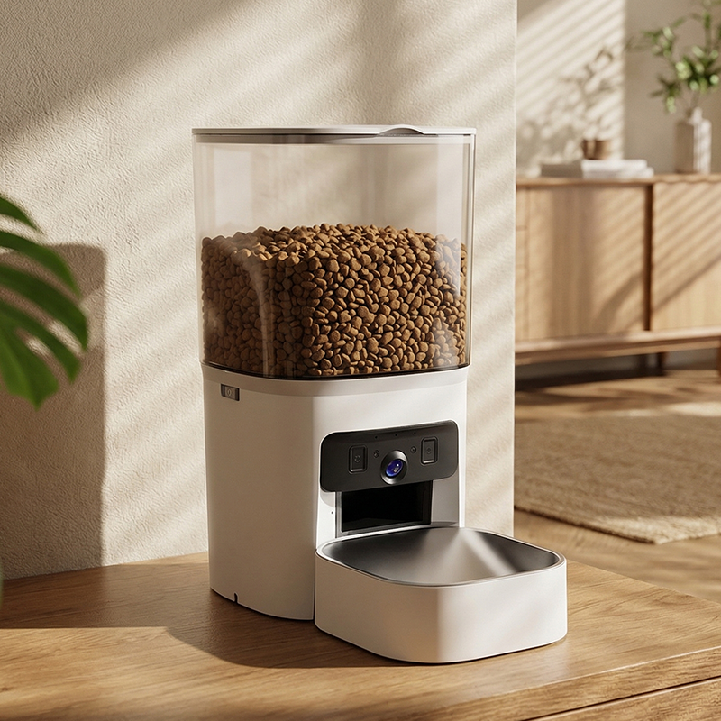 MAS-3007 Dual-Lens Smart Pet Feeder with 6L Transparent Hopper MAS-3007 Dual-Lens Smart Pet Feeder with 6L Transparent Hopper